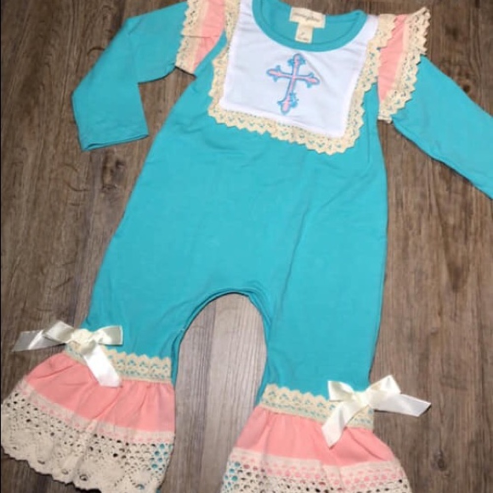 Cross Crossed Ruffle Romper